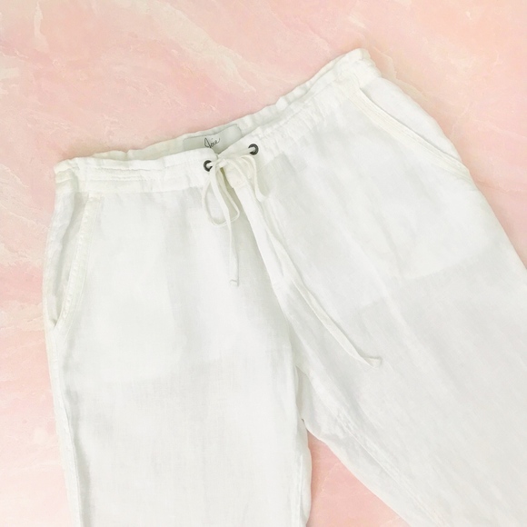 Anthropologie Pants - Joie Linen Wide Leg Drawstring Lounge Pants B22
